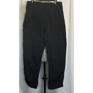 Royal Robbins Hiking Pants Women's Size 14 Convertible Zip off Shorts Black